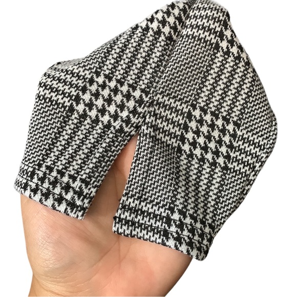 Misguided high rise plaid black and white leggings SIZE 6 - Picture 4 of 4